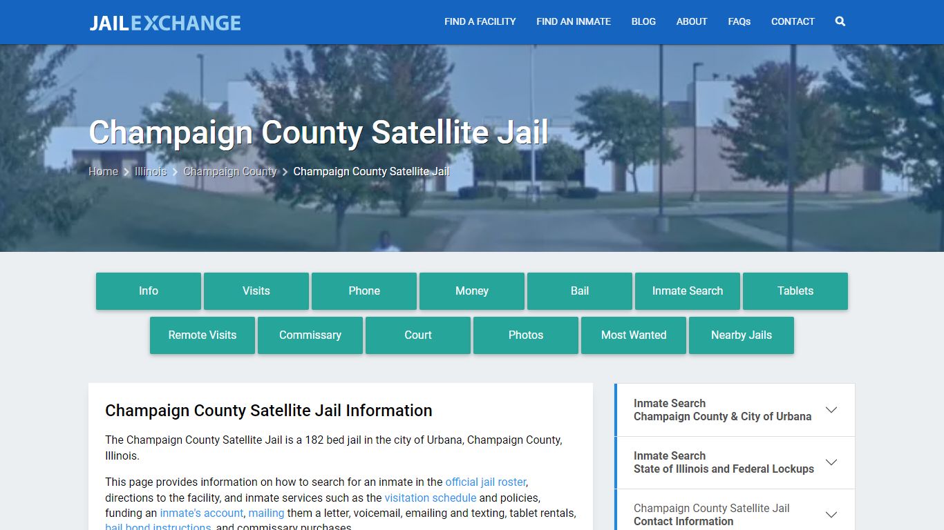 Champaign County Satellite Jail, IL Inmate Search, Information