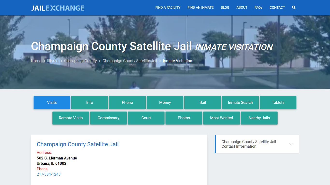 Inmate Visitation - Champaign County Satellite Jail, IL